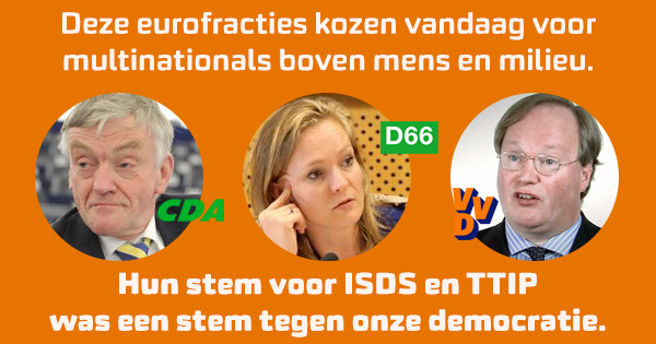 Grote manifestatie tegen TTIP in Nederland
